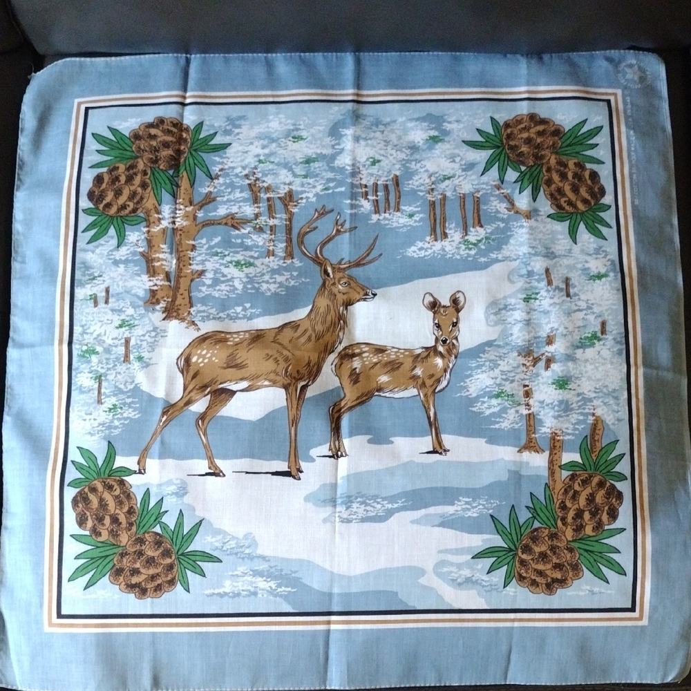 Winter Deer Scene Bandana